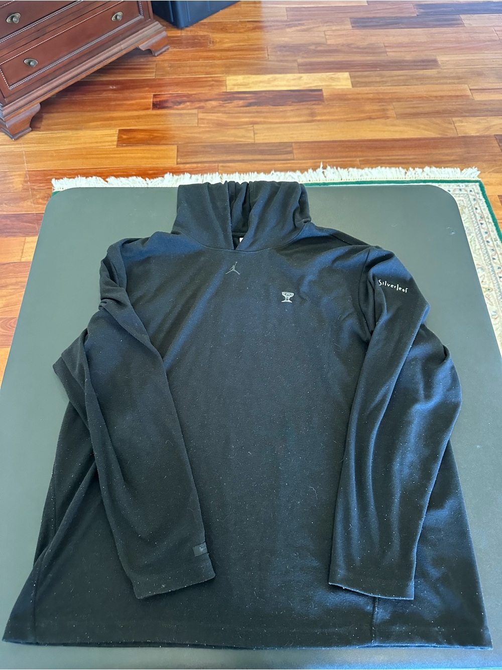 Air Jordan Black Sweatshirt Pullover Silverleaf Golf Club Logo Men’s XL